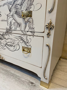 White Marble Top Chest of Drawers - Revivals