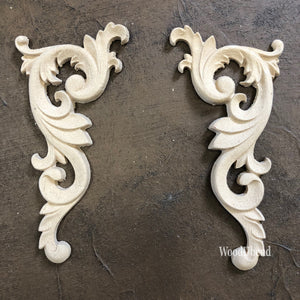 Scroll Pair WUB2181 12.5x5.5cms