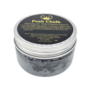 Posh Chalk Metallic TEXTURED Paste Black Graphite  - 110 ml