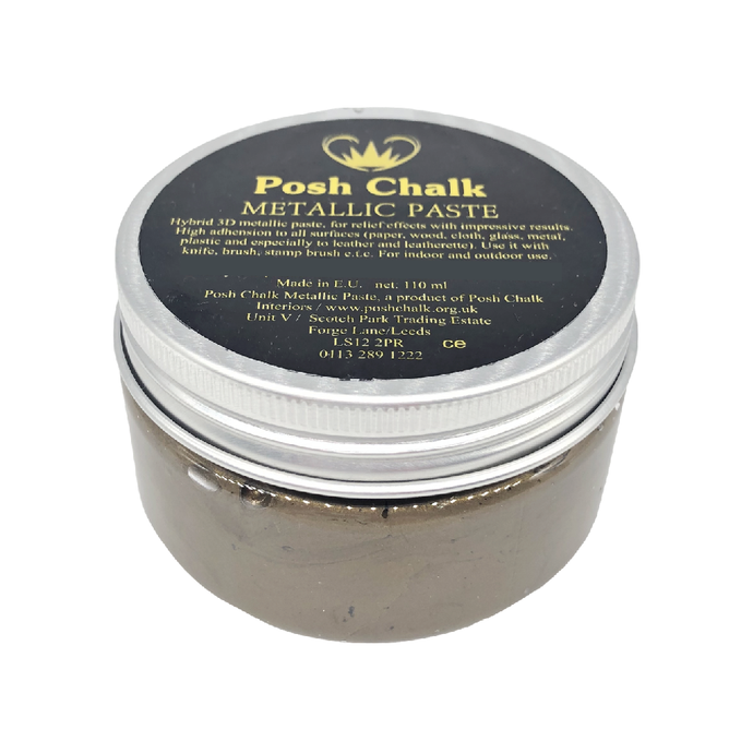 Posh Chalk Smooth Metallic Paste Brown Van Dyke - 110 ml