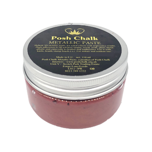 Posh Chalk Smooth Metallic Paste Red Alizarin - 110 ml