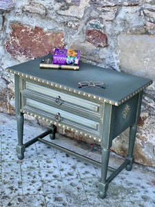 Dark Green and Gold Set of Drawers - Revivals